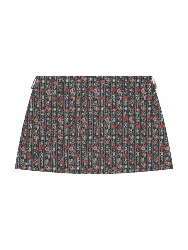 Flower Skirt - Black