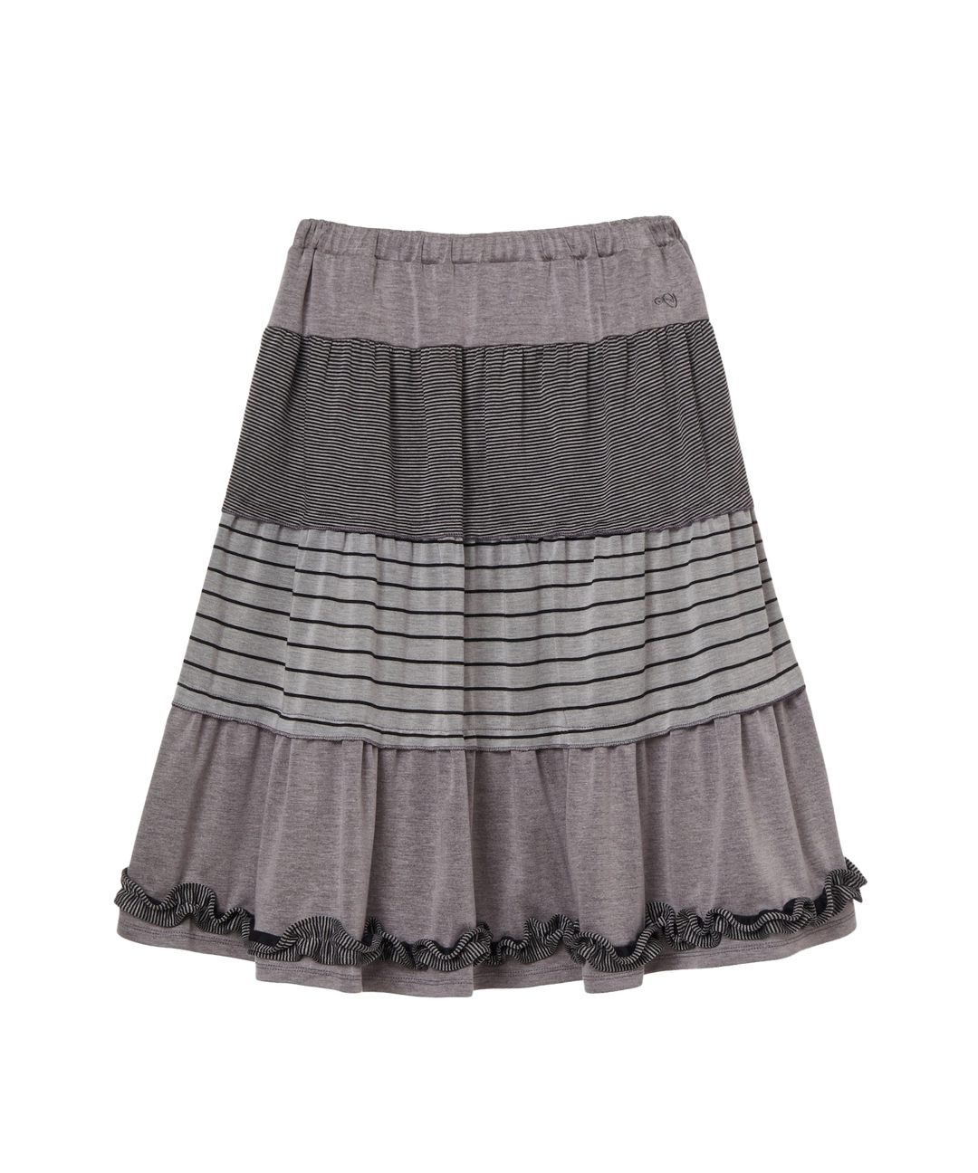 에이이에이이 TIERED FRILL SKIRT [GREY] 상품 이미지 1