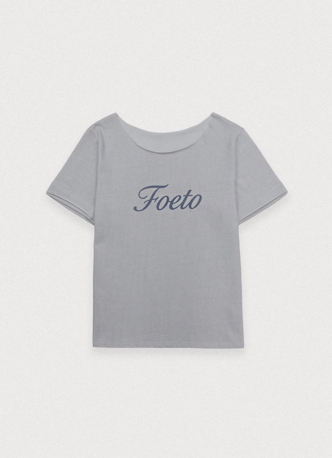 포에토 [4th] Vintage pigment off-shoulder tee - mute grey 상품 이미지 3