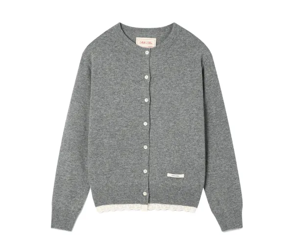 Olivia Cardigan_Melange Gray