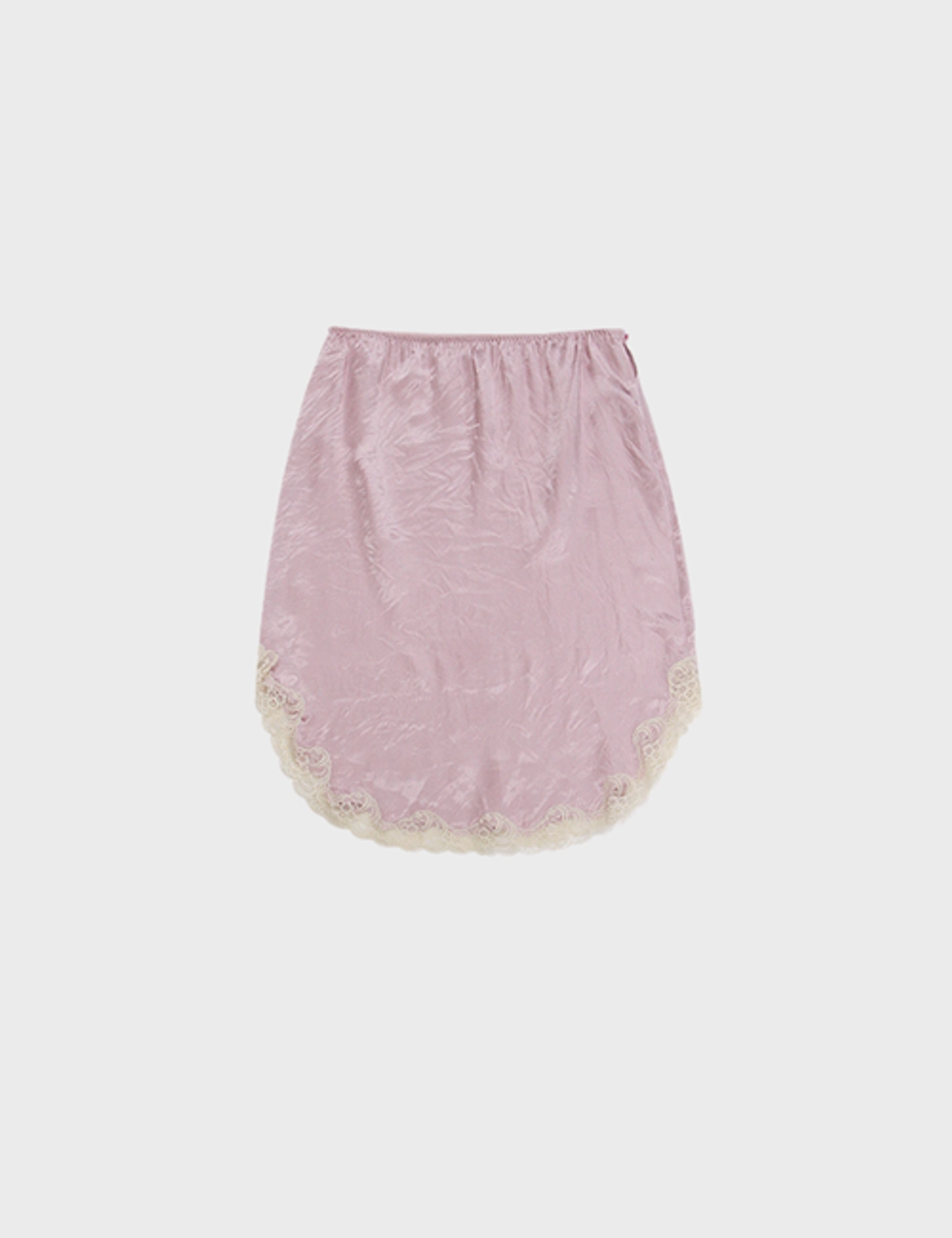 프레클 lace satin skirt in pink 상품 이미지 3