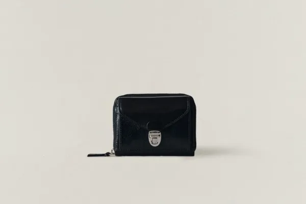PORTE CARTES LOQUET ZIPPÉ BLACK