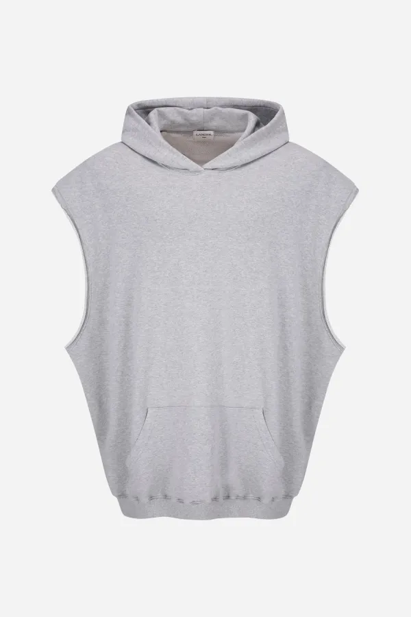 over hooded metal label vest