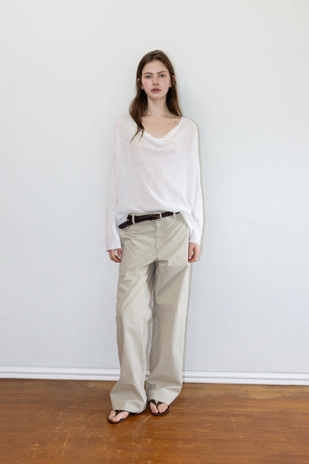 더릴 [2nd] Low Drape Summer Knit_Ivory 상품 이미지 1