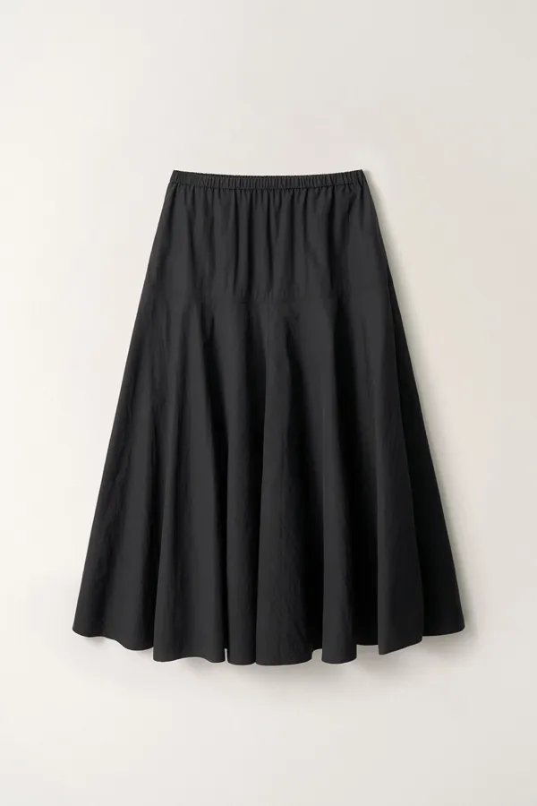 플레어 맥시 스커트 (Black)_2GSUSK07