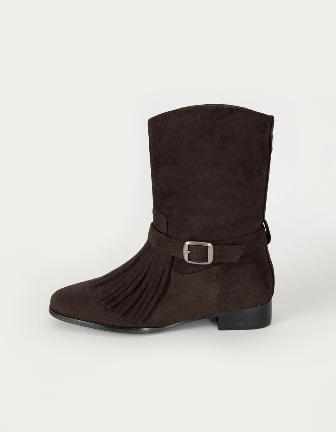 썸웨어버터 Fringe Boots - Suede Dark Brown 상품 이미지 1