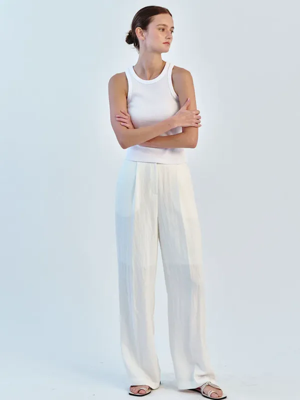 WIDE PANTS - IVORY