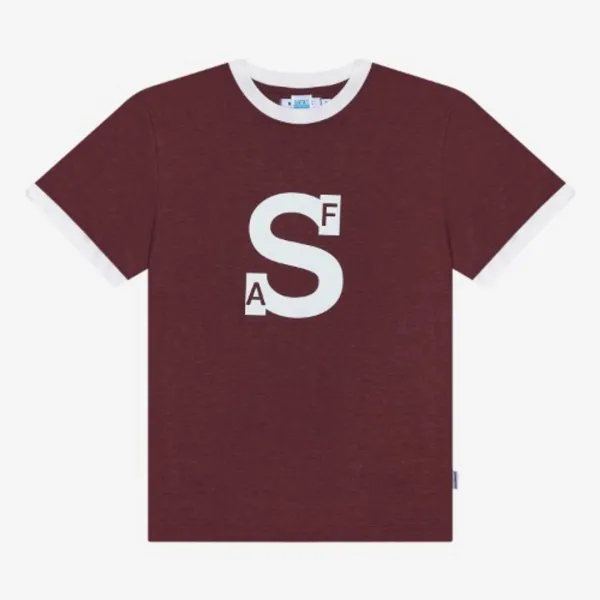AUTHENTIC FRAME RINGER TEE (BURGUNDY)