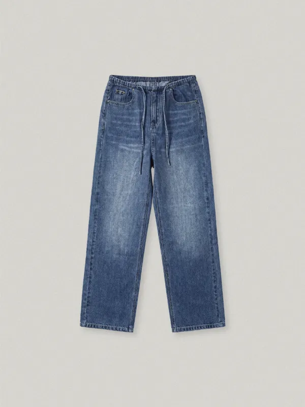 NOVER STRAIGHT DENIM PANTS - INDIGO BLUE노버 스트레이트 데님 팬츠