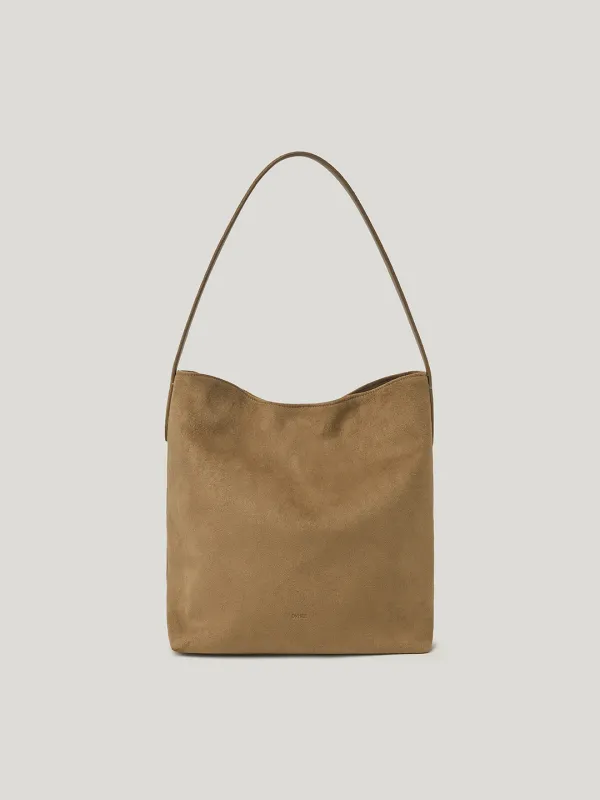 리엘 스웨이드 호보백 Riel Suede Hobo Bag_Mocha