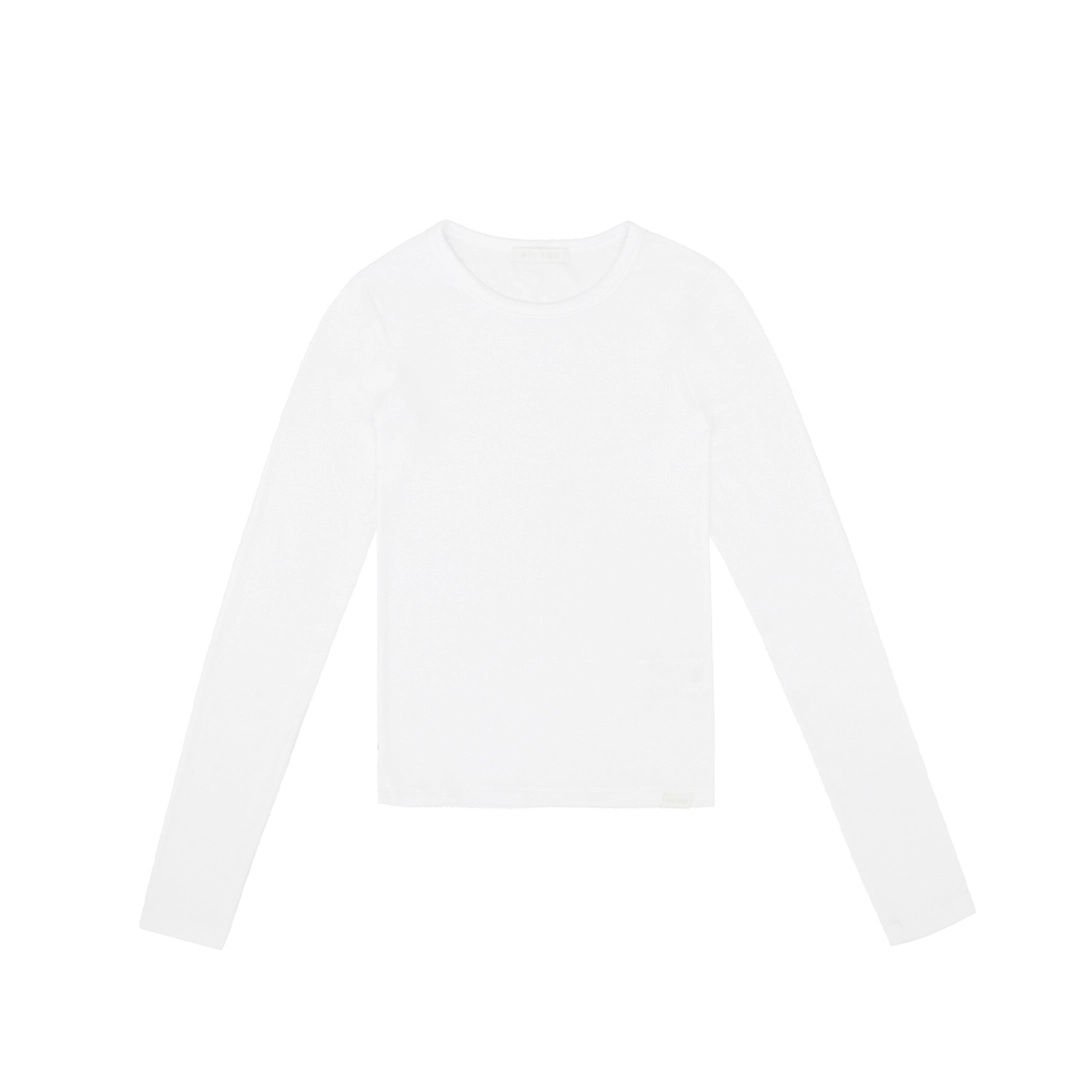 피브비 Soft Essential Long Sleeve Tee (cloud white) 상품 이미지 2