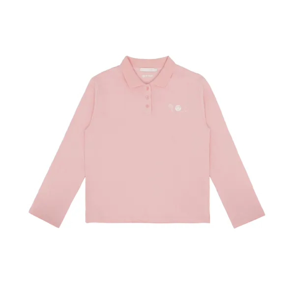 Sports Club Tee Holder Long Sleeve PK Shirt (bubble pink)