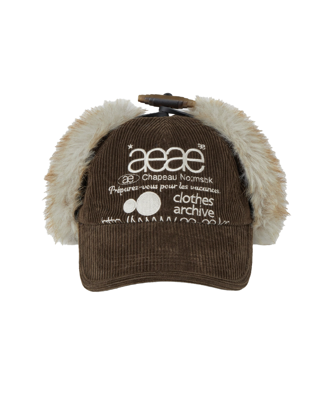 에이이에이이 WEB LOGO TROOPER CAP [BROWN] 상품 이미지 3