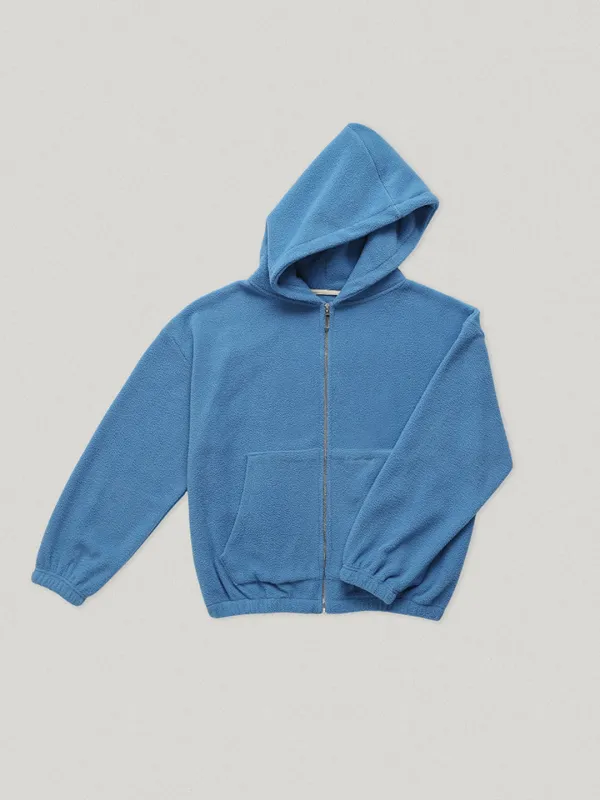 Soap Fleece Hooded Zip Up Blue (4th)