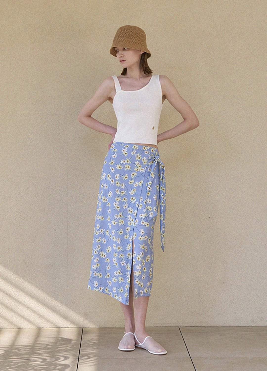 아뜰리에 나인 (SK-4944)DAY FLOWER WRAP SKIRT 상품 이미지 3