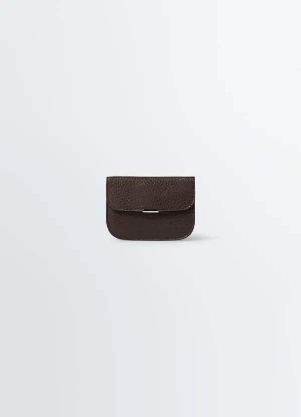 SOFT TAB CARD HOLDER IN LEATHER