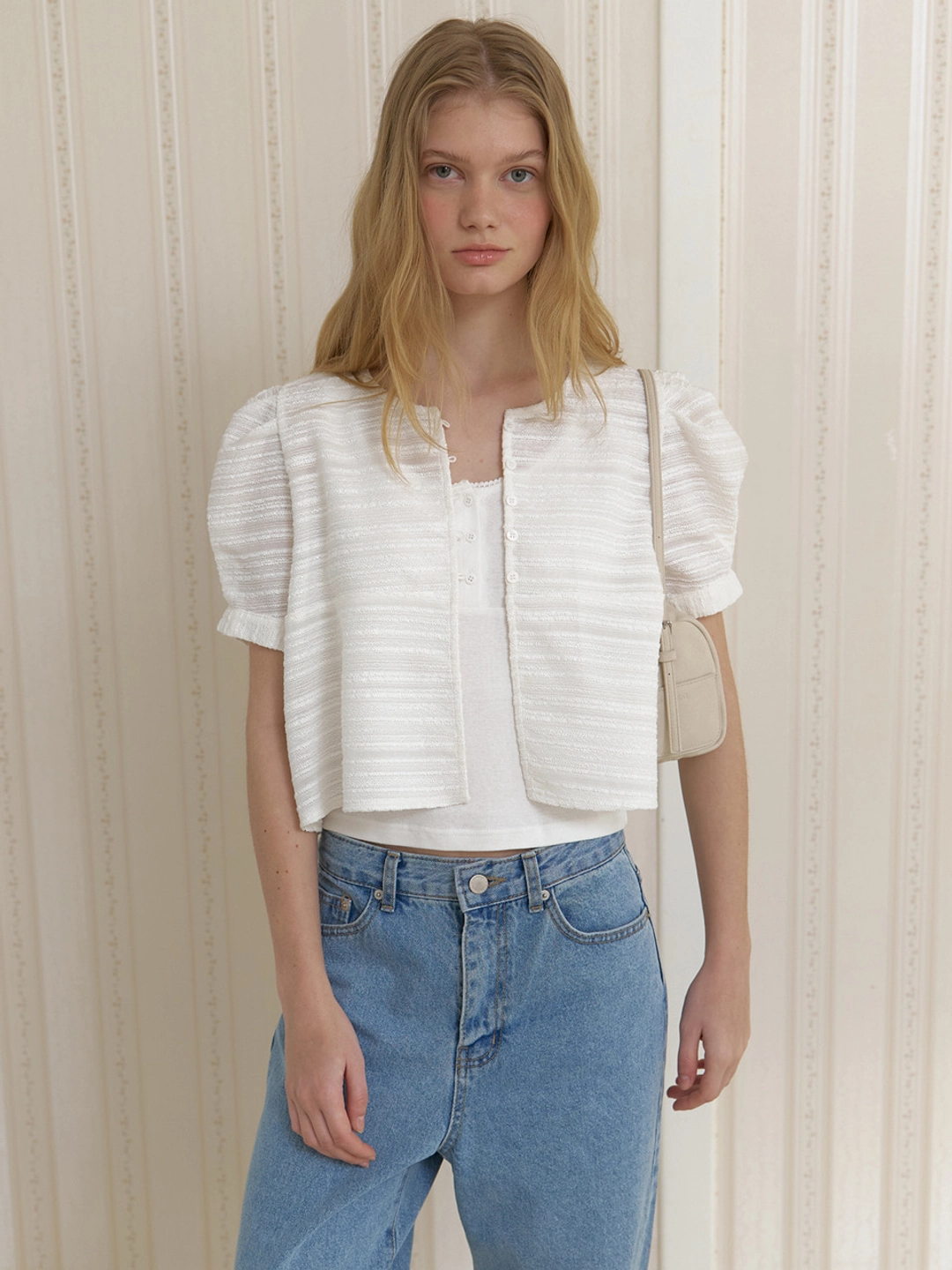 어몽 A PUFF BLOUSE JACKET_WHITE 상품 이미지 2
