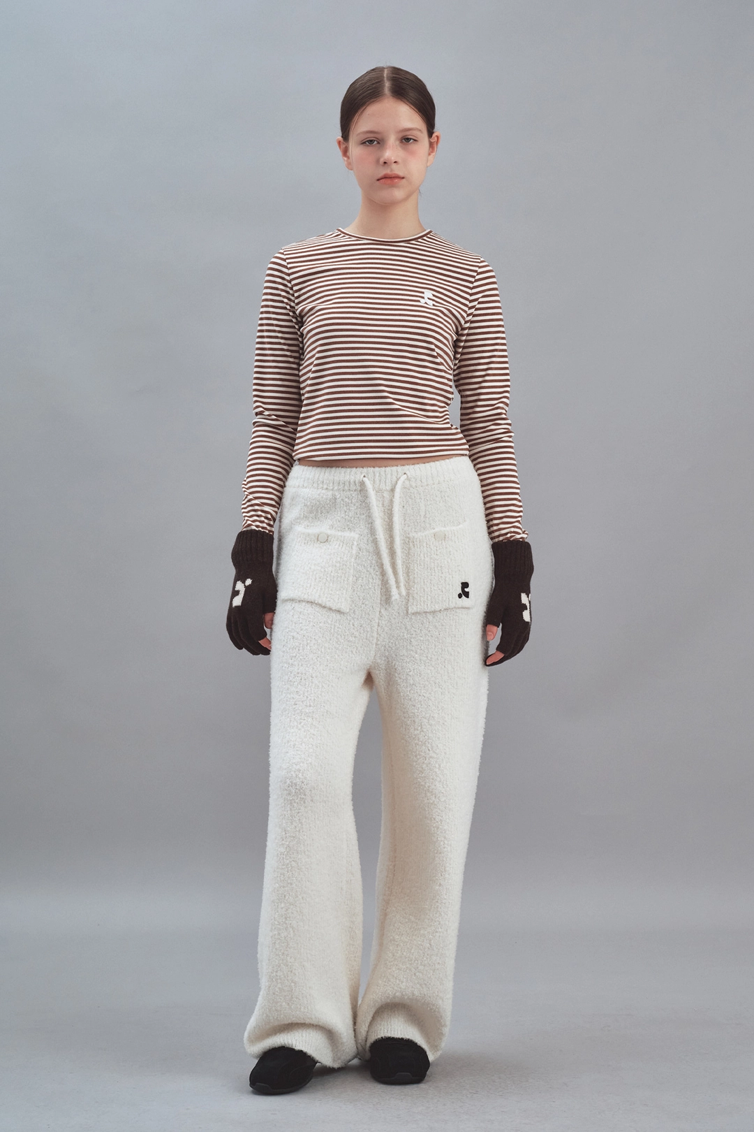 레스트앤레크레이션 STRIPE LONG SLEEVE - BROWN 상품 이미지 2