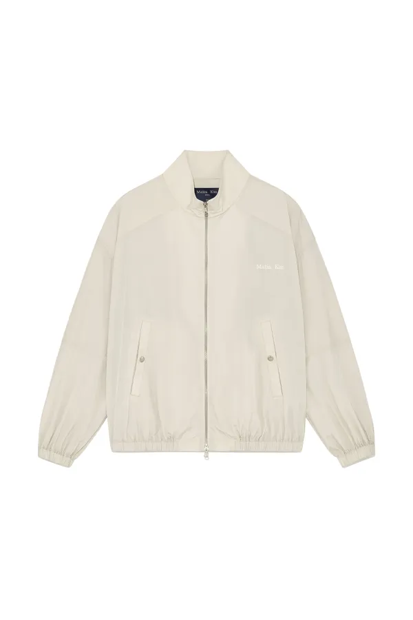 OVERSIZE NYLON LIGHT JUMPER FOR MEN IN LIGHT BEIGE