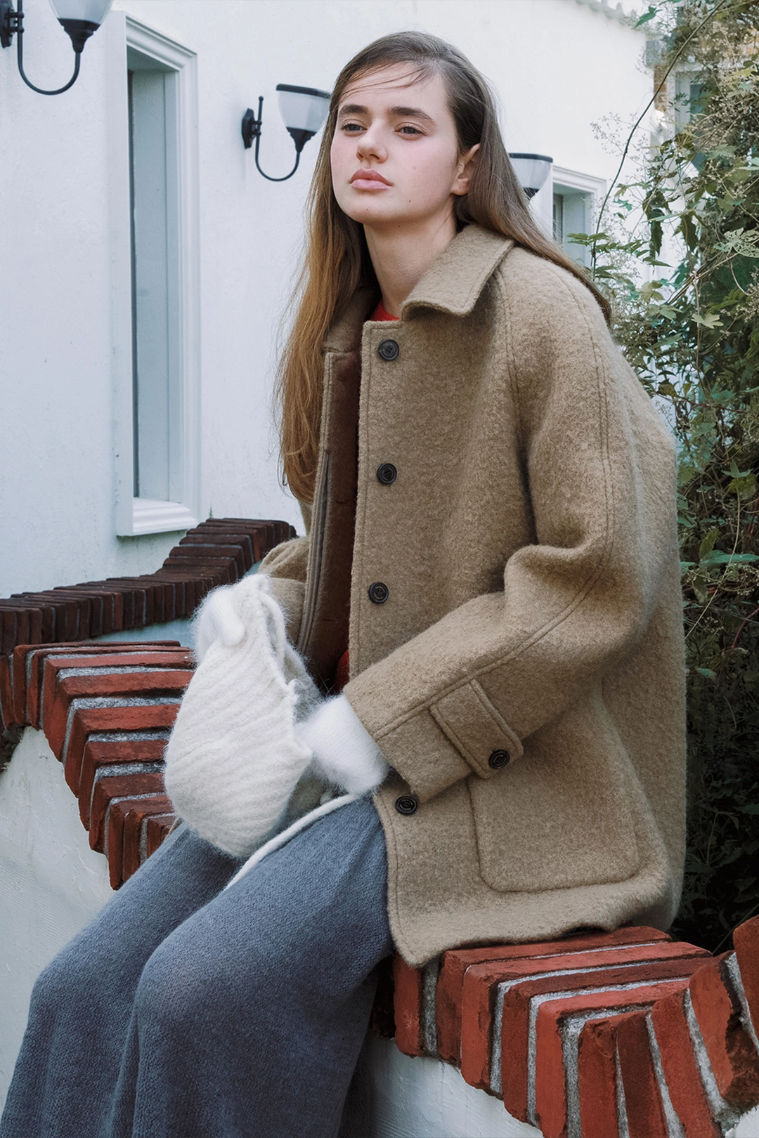 샤드라마 WOOL & ALPACA HALF COAT [BEIGE] 상품 이미지 2