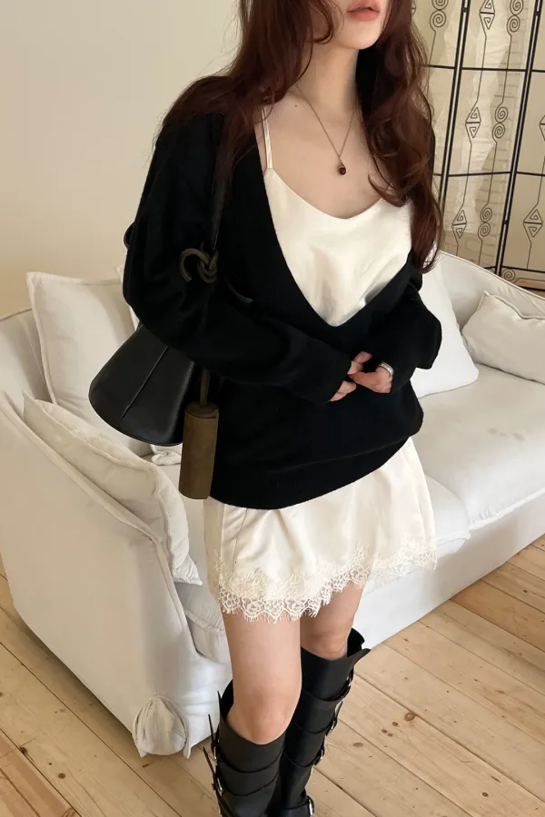 Evia Lace Slip Dress