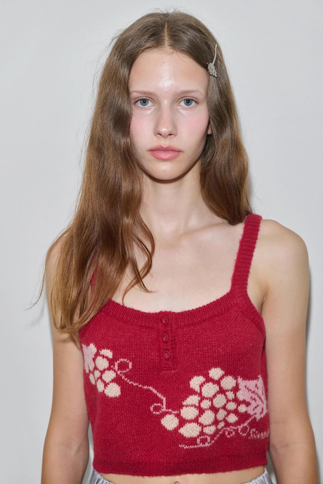 시눈 Grape Button Bustier (Red) 상품 이미지 1