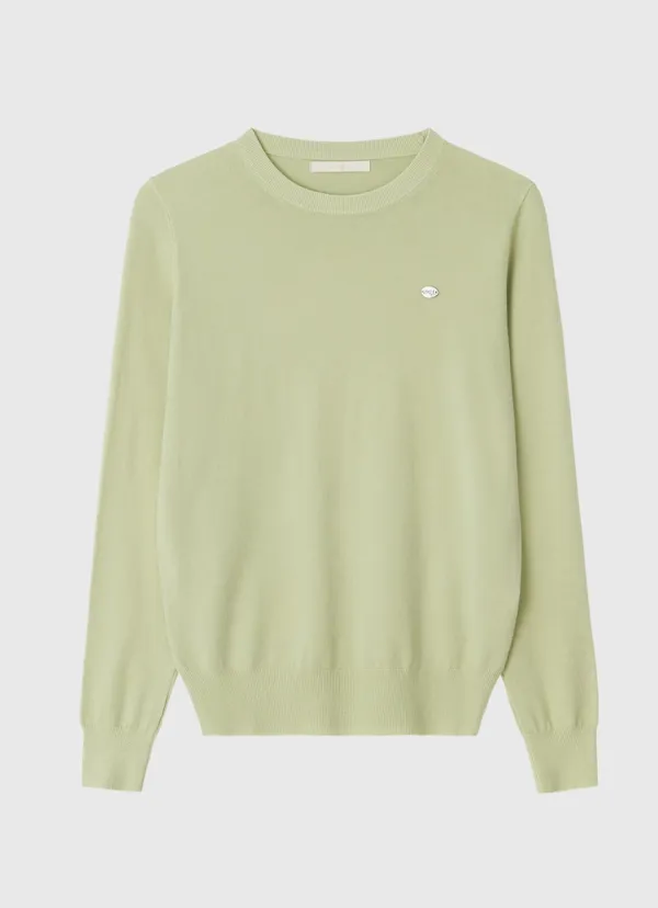 Round neck basic knit - 5color