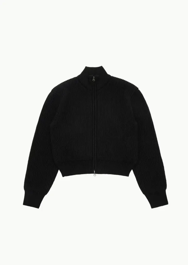 FULL NEEDLE CROP BLOUSON (3COLORS)