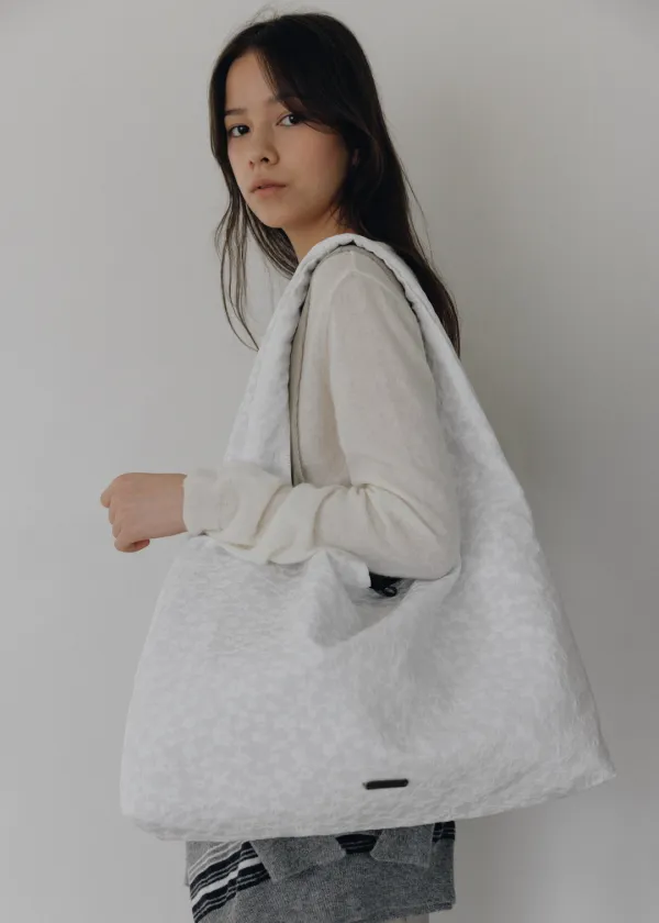 Camilla reversible hobo bag (white)