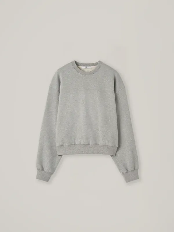 Pound cotton sweatshirt - Melange gray