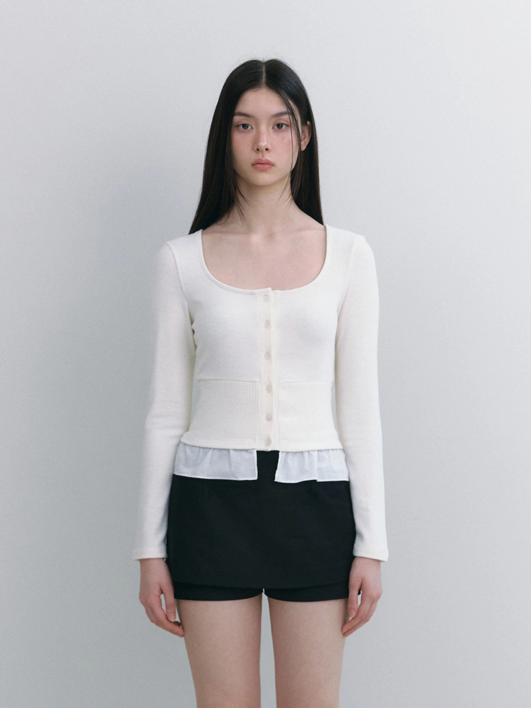 낫유어로즈 Sua cardigan (Cream) 상품 이미지 1