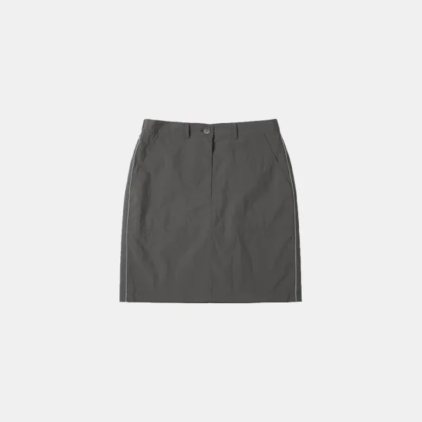 SIST9045 레트로 플로우 스커트_Khaki Gray