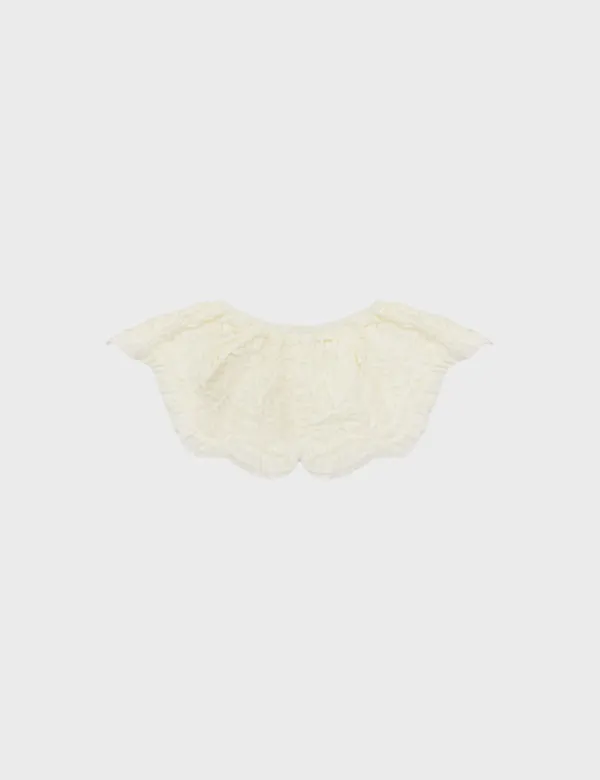 flower frill mini skirt