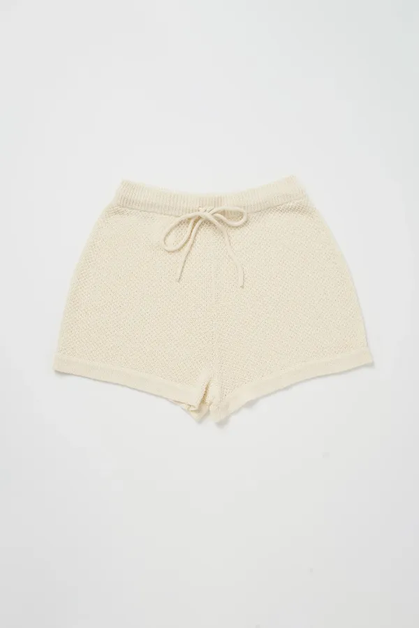 Via Dale knit shorts (Ivory)