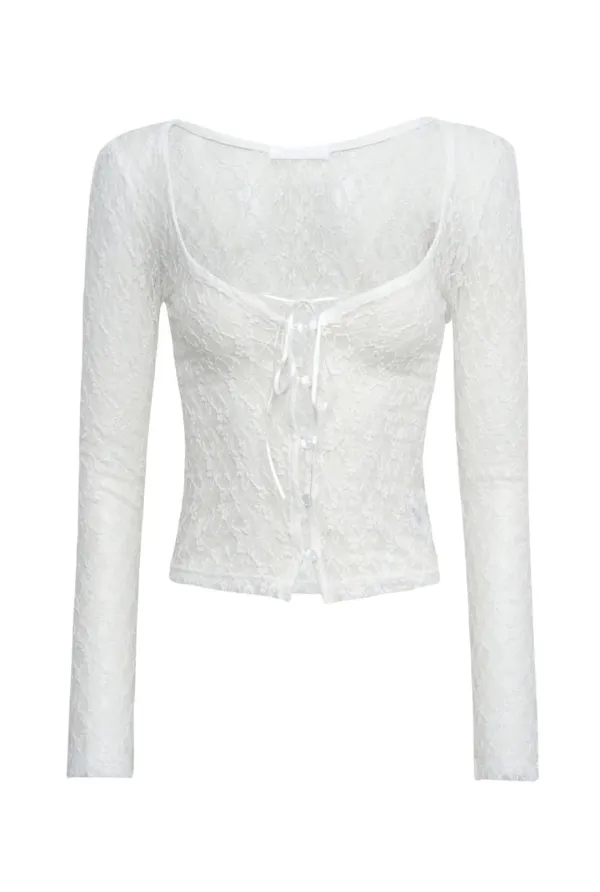 Romantic lace cardigan