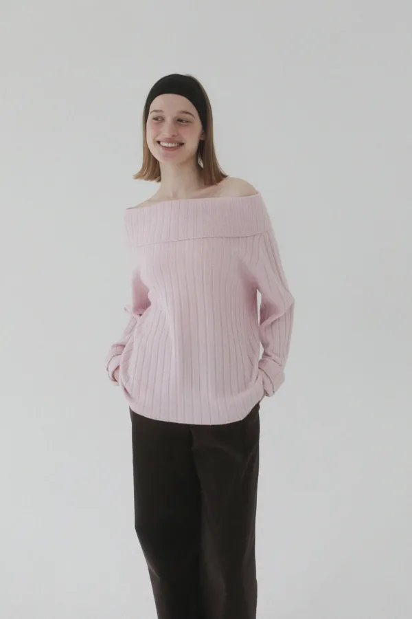 Lettie Turtleneck Knit (blush pink)