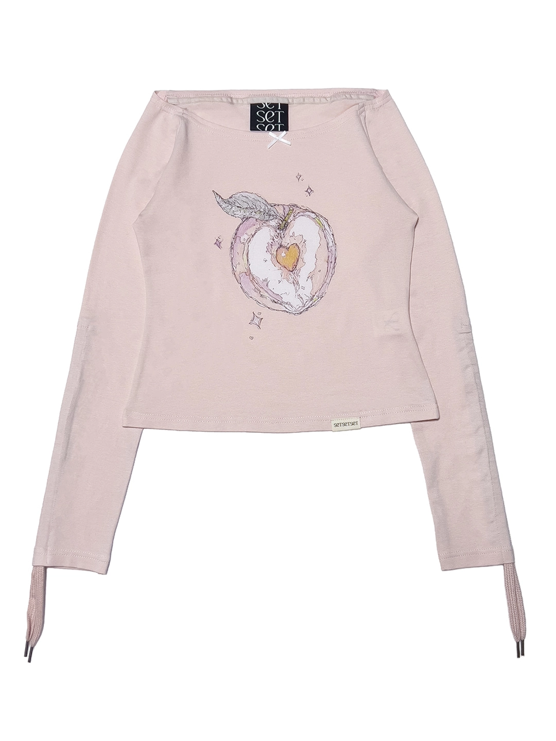 쎄쎄쎄 DOHWA PEACH SHIRRING SLEEVE T SHIRT 상품 이미지 1