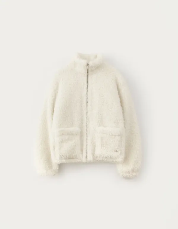 Snowing Fur Jumper - Ivory