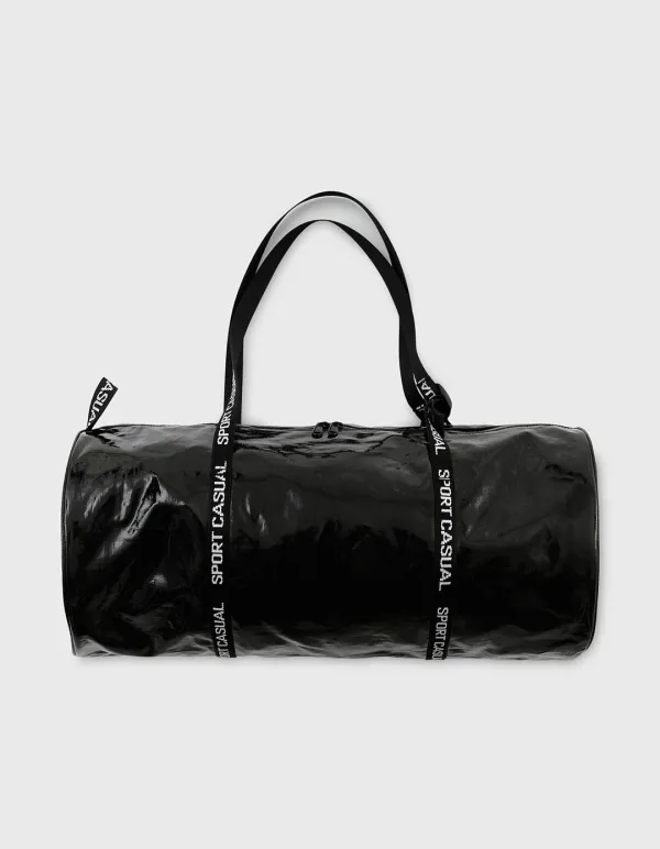 PATENT SPORTS GYM BAG (M) / Black