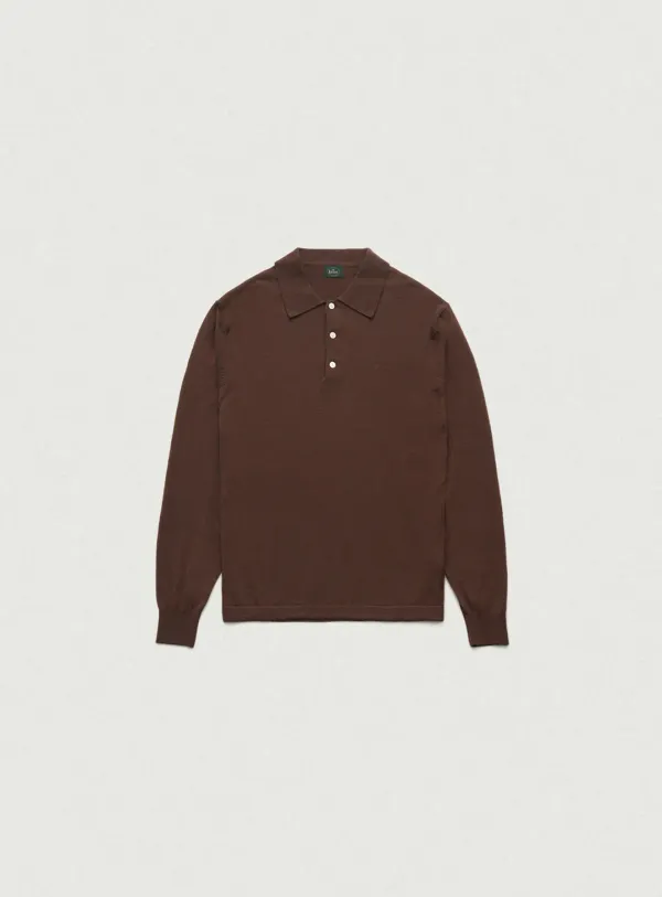 [Last Offer] Comfies Knit Polo Shirt_Brown