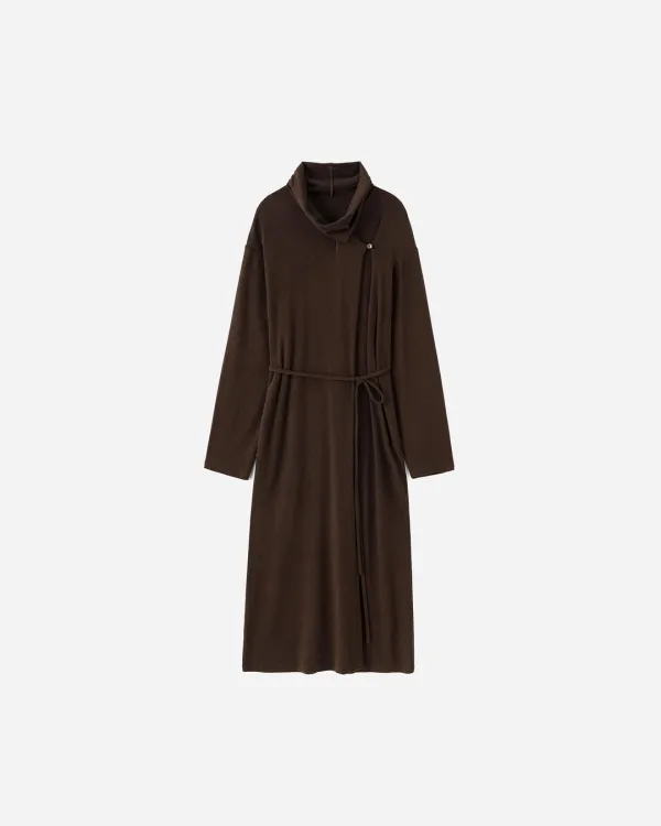 Ove Draped Wool Dress