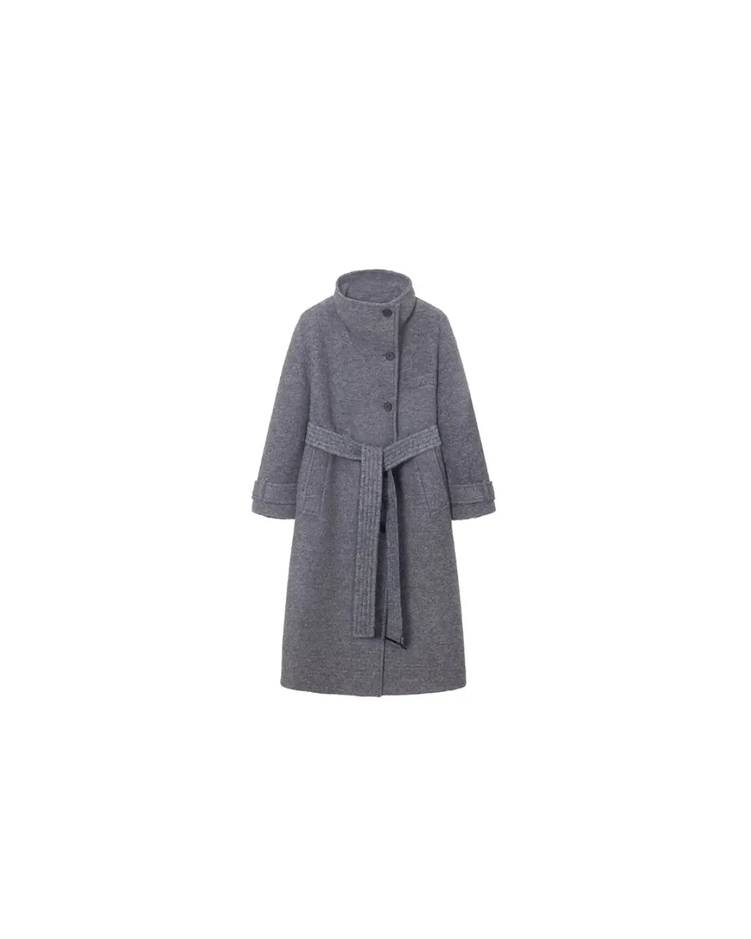 루에브르 Belted High-Neck Long Coat SW5XH914-1F 상품 이미지 3
