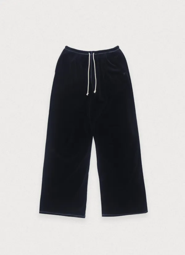 LOUNGE VELOUR PANTS - NAVY