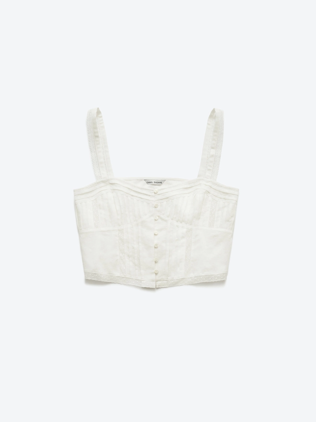 캐롤쇼페 LACE PINTUCK SLEEVELESS TOP 상품 이미지 2