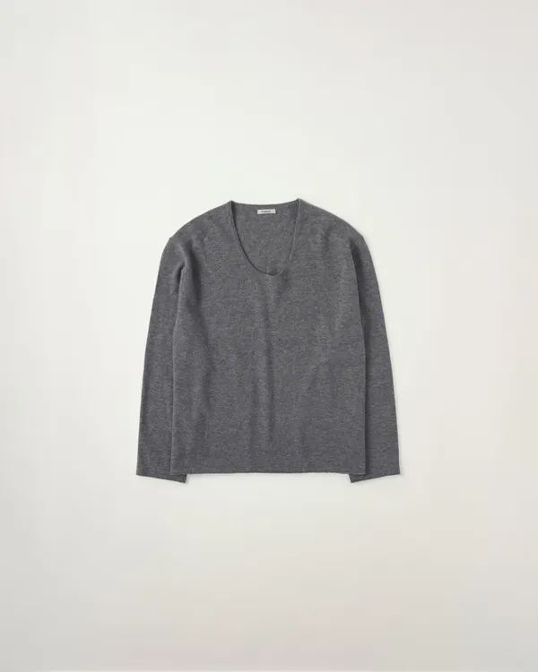 U-Neck Knit [GREY]