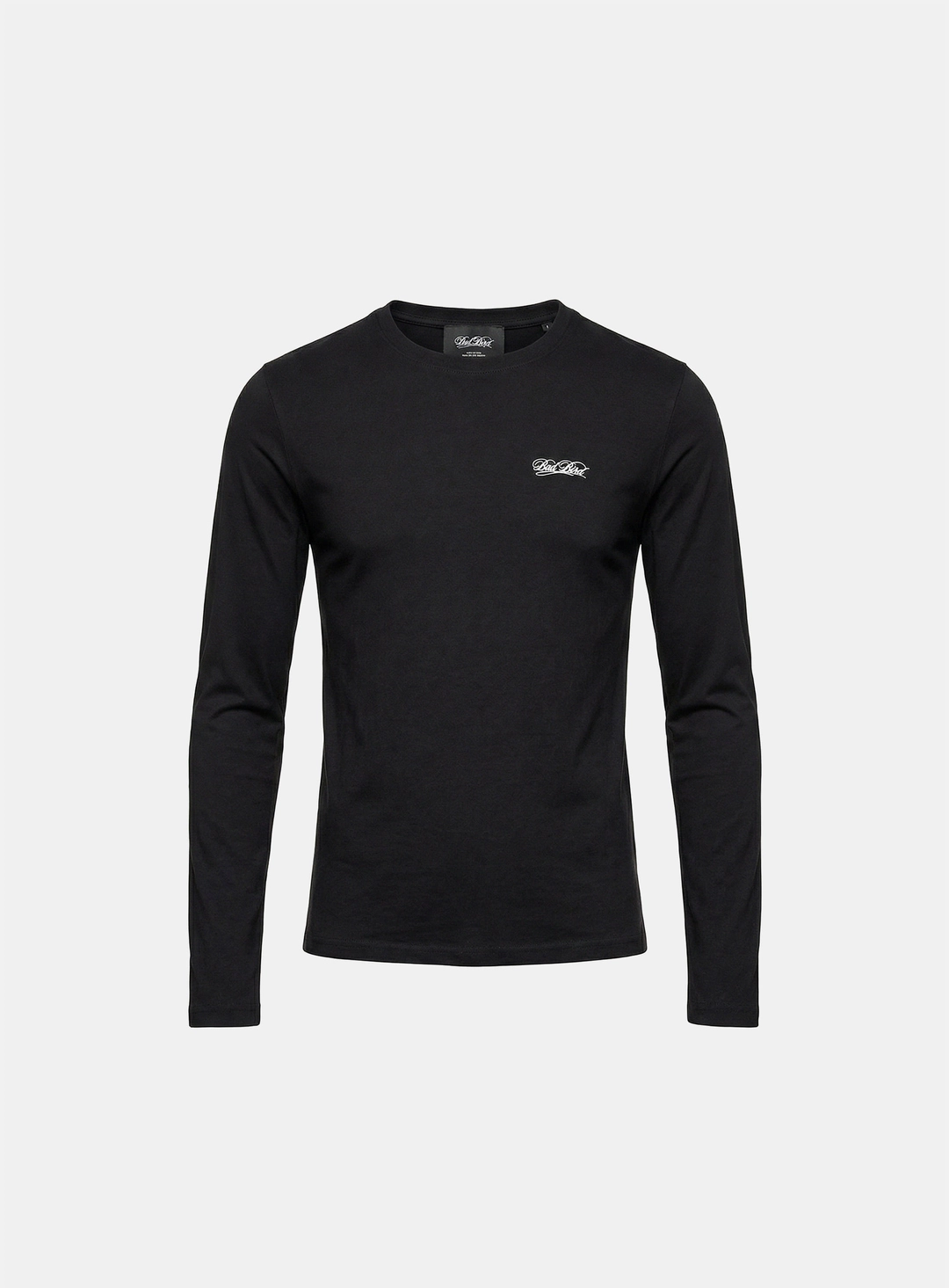 배드블러드 [w-tee26-024] Dark Classic Logo Fitted Long Sleeve T-Shirt - Black 상품 이미지 3