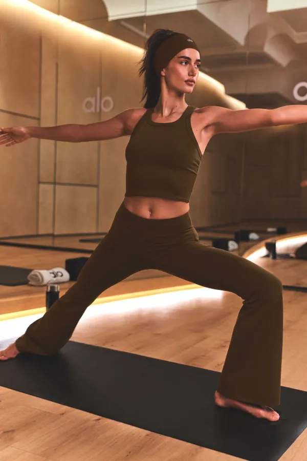 Airbrush Low-Rise Bootcut Legging - Espresso
