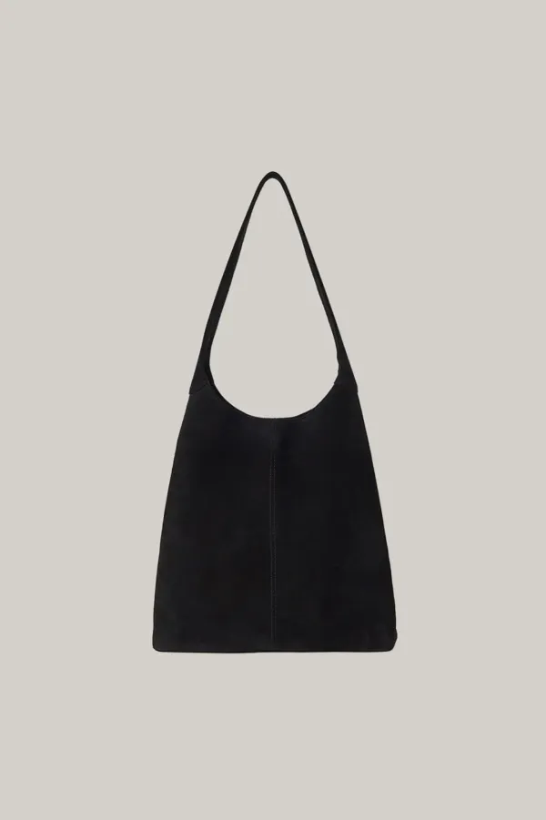 Suede Shoulder Bag (black)