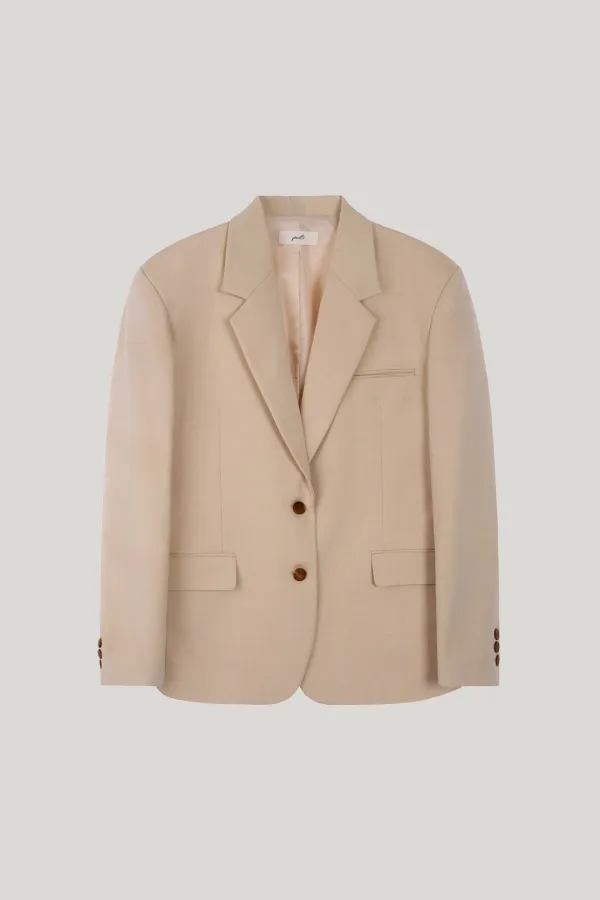 soft classic jacket_butter