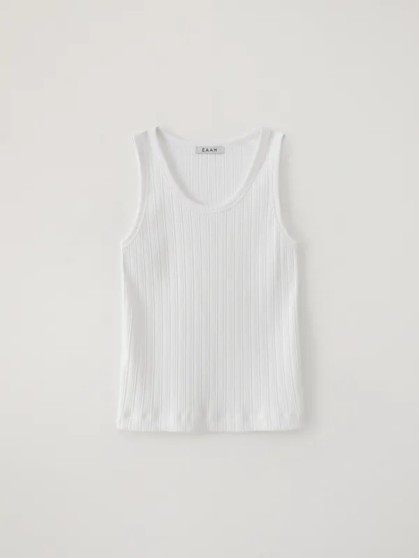 Jena Sleeveless Top (White)